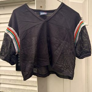 Vintage Mesh Cropped Shirt